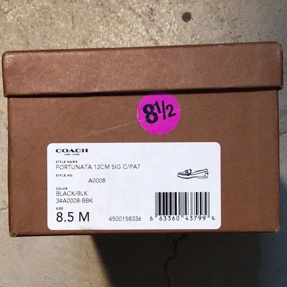 Coach Fortunata 12 CM Signature With Patten Leather - Picture 5 of 6